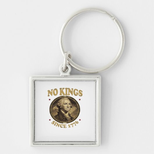 No Kings Since 1776 Classic Sleutelhanger (Voorkant)