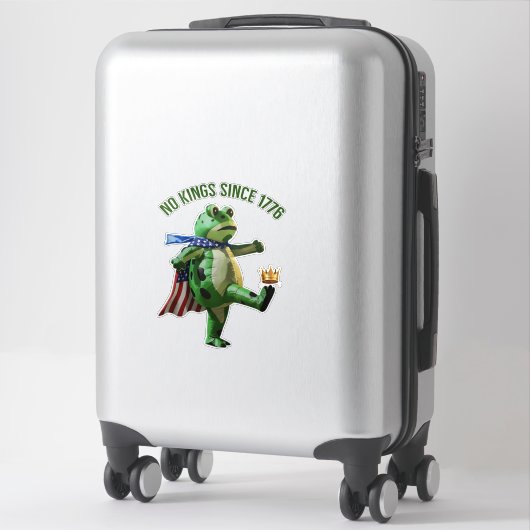 No Kings Since 1776 Portland Frog |  Frog Kicking  Sticker (Koffer)