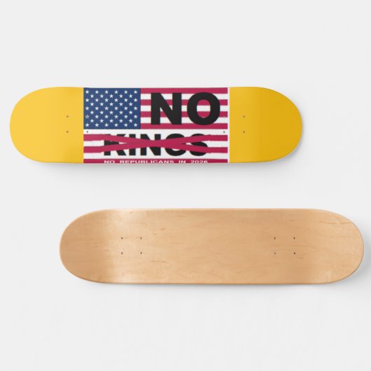 "NO kings" Skateboard (Horizontaal)