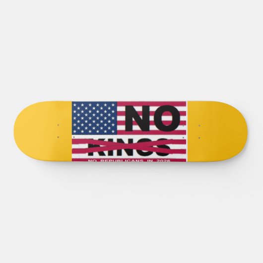 "NO kings" Skateboard (Horizontaal)