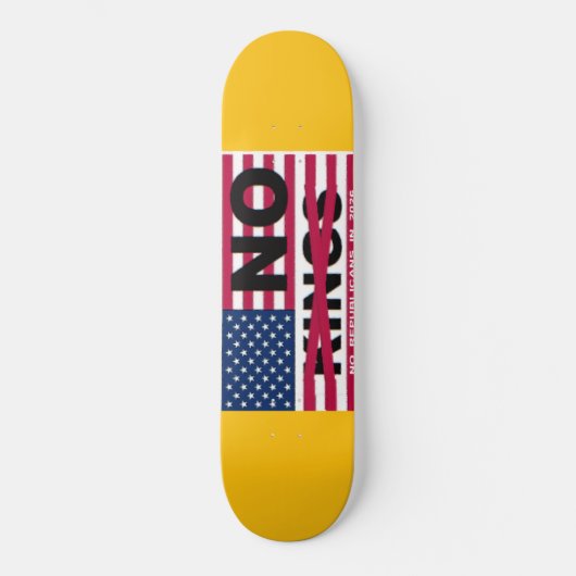 "NO kings" Skateboard (Voorkant)
