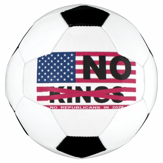 "NO kings" Soccer Ball Voetbal (Voorkant)