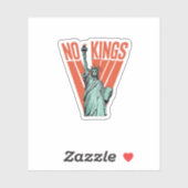 No Kings Statue Of  Protest  American Classic Sticker (Vel)