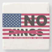 NO KINGS STENEN ONDERZETTER (Voorkant)