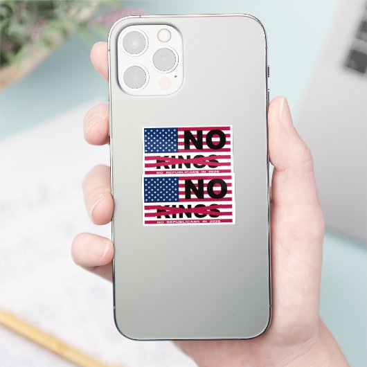 NO KINGS STICKER (Telefoon)
