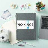 NO KINGS sticker - zwarte tekst (iPad Cover)