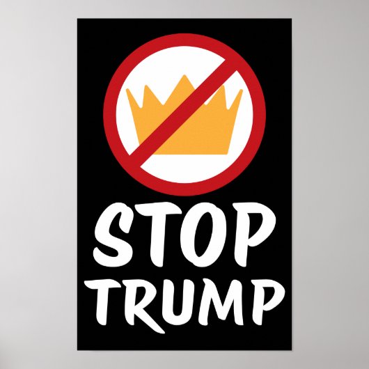 NO KINGS STOP TRUMP Anti-Trump | RYB | Protest Poster (Voorkant)