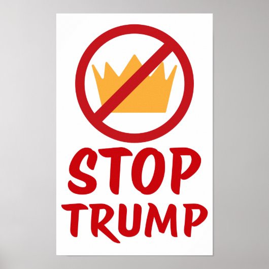 NO KINGS STOP TRUMP Anti-Trump | RYW | Protest Poster (Voorkant)