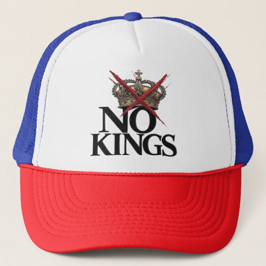 NO KINGS T-shirt Trucker Pet (Voorkant)