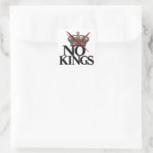 NO KINGS T-shirt Vierkante Sticker (Tas)