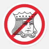 NO KINGS - Trump-protest - Stickers (Voorkant)