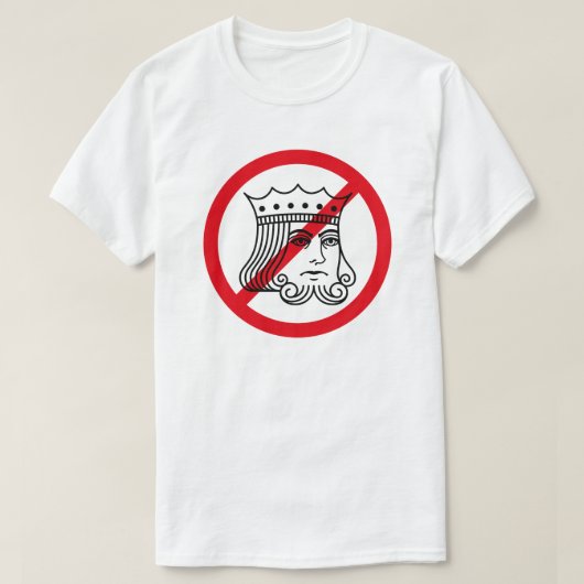 NO KINGS - Trump-protest - T-shirt (Design voorkant)
