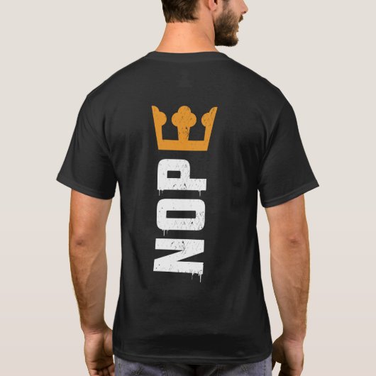 No Kings Two Sided Front Back NOPE T-shirt (Achterkant)