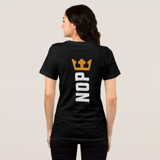 No Kings Two Sided Front Back NOPE Tri-Blend Shirt (Achterkant volledig)