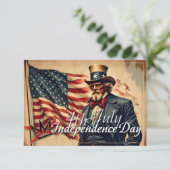 No Kings Uncle Sam Independence Day Art (Staand voorkant)