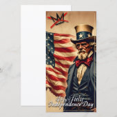 No Kings Uncle Sam Independence Day Art (Voorkant / Achterkant)