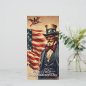 No Kings Uncle Sam Independence Day Art (Staand voorkant)