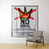 NO KINGS Verklaring van Onafhankelijkheid WEER  Wandkleed (In situ)