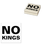 No Kings vetgedrukte typografie protest Rubberstempel (Gestempeld)
