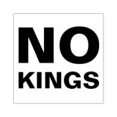 No Kings vetgedrukte typografie protest Rubberstempel (Afrduk)
