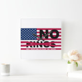 NO KINGS VIERKANTE KLOK (Huis)