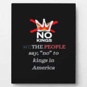 No Kings We the People Freedom Classic Style Fotoplaat (Voorkant)