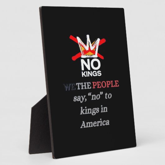 No Kings We the People Freedom Classic Style Fotoplaat (Zijkant)