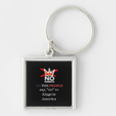 No Kings We the People Freedom Classic Style Sleutelhanger (Voorkant)
