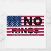 NO KINGS WIJN ETIKET (Enkel label)