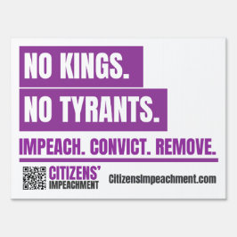 No Kings Yard Sign Tuinbord