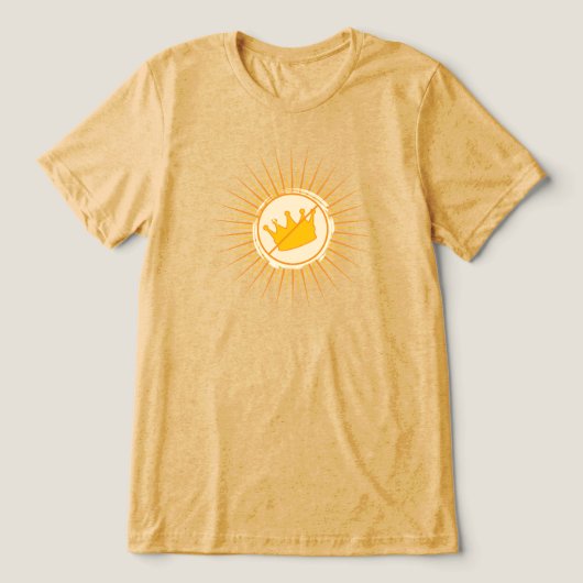 No Kings Yellow Men's Basic T-Shirt (Design voorkant)