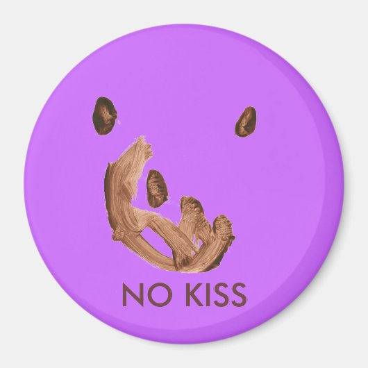 "No Kiss" Magneet van MAXarT (Voorkant)