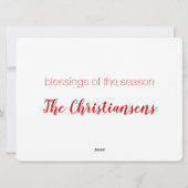 No L "Joke" Alphabet (Noel) Feestdagenkaart (Achterkant)