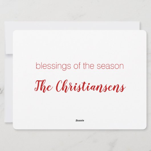 No L "Joke" Alphabet (Noel) Feestdagenkaart (Achterkant)