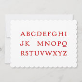 No L "Joke" Alphabet (Noel) Feestdagenkaart (Voorkant)