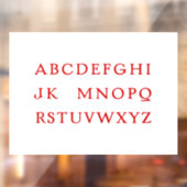 "No L" (Noel) Alfabet Joke voor Kerstmis Raamsticker (Vel 2)