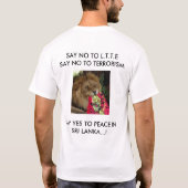 NO L.T.T.E. in SRI LANKA - Gepersonaliseerd T-shirt (Achterkant)