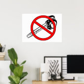 NO Leaf Blowers Poster (Thuiskantoor)