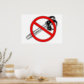NO Leaf Blowers Poster (Keuken)