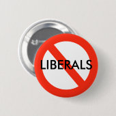 NO LIBERALS Button (Voorkant /achterkant)