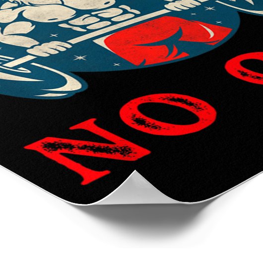 No Lift No Gift Funny Workout Santa Christmas Gym  Poster (Hoek)