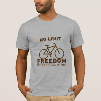 No Limit Freedom-fiets T-shirt voor mannen | Fiets