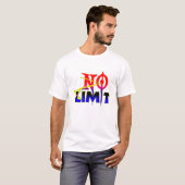 No Limit, Motiverende Typografie T-Shirt (Voorkant volledig)