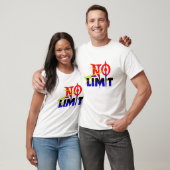 No Limit, Motiverende Typografie T-Shirt (Unisex)
