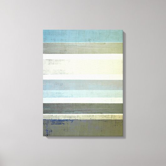 'No Limits' Blauwe Abstracte kunst Canvas Afdruk (Voorkant)