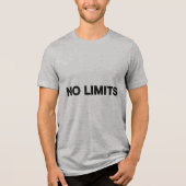 NO LIMITS – Expressive Caps Lock Typo T-Shirt (Voorkant)