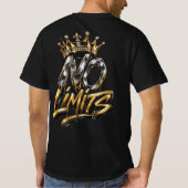 No Limits Gouden Kroon Luxe Design T-shirt (Achterkant)