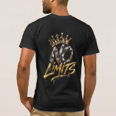 No Limits Gouden Kroon Luxe Design T-shirt (Achterkant)