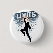 No Limits Motivation Design  Ronde Button 3,2 Cm (Voorkant)