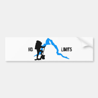 No limits pegatina bumpersticker